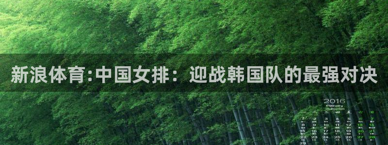 365看球吧直播：新浪体育:中国女排：迎战韩国队的最强对决